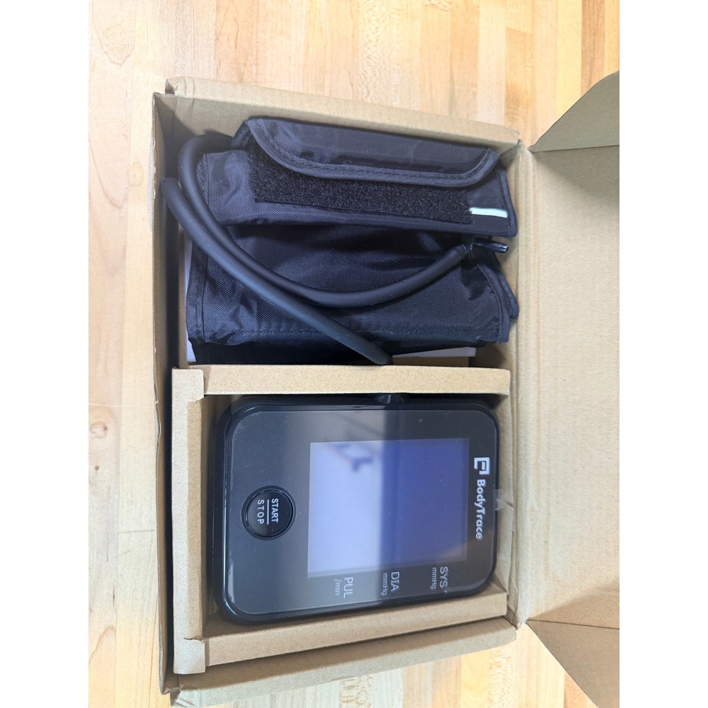 BodyTrace BT105 Blood Pressure Monitor Cellular Digital Arm Cuff Black Health